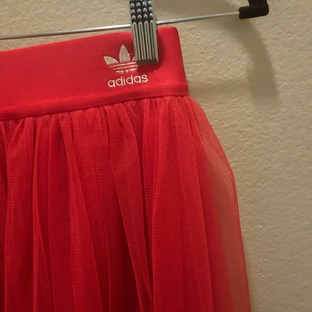 Adidas Originals Red Tulle Skirt Size XS - Picture 4 of 9
